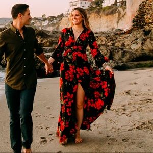 Vici Collection bell sleeve maxi